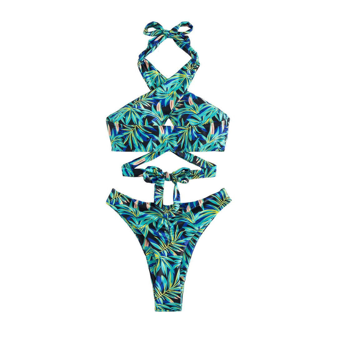 Dame triangel-bikini med innovativt snit Skovae