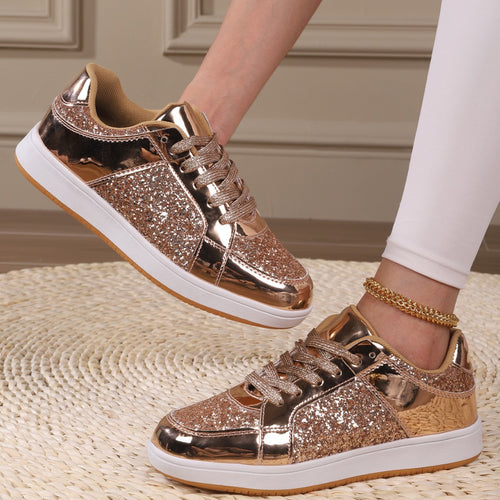 Dame Glitrende Sneakers Stilla
