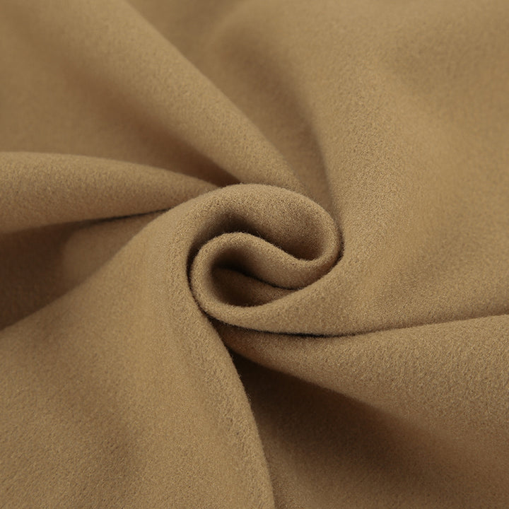 Dame Elegant Oversized Uldjakke med dobbelt knaplukning og praktiske lommer Stilla