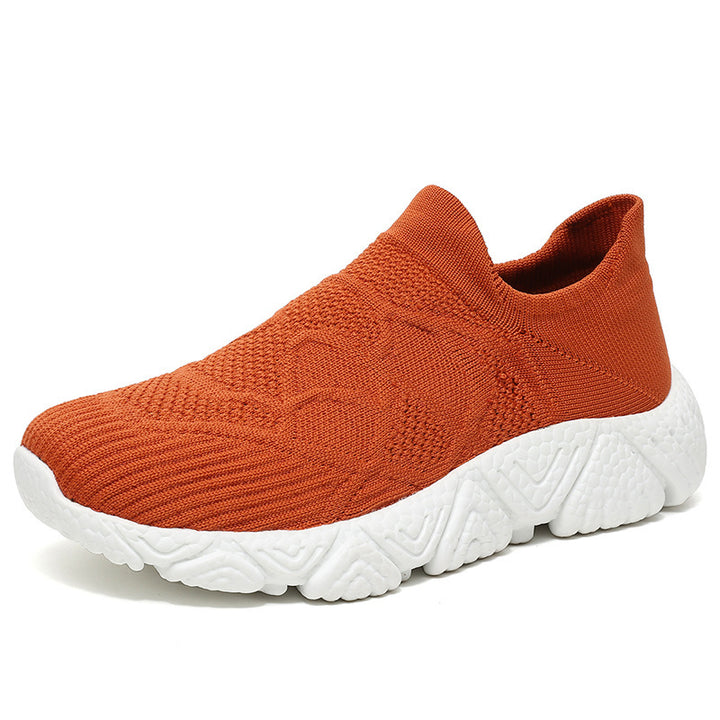 Femme Slip-On Strik-Athletik-Sneaker med åndbart design Stilla