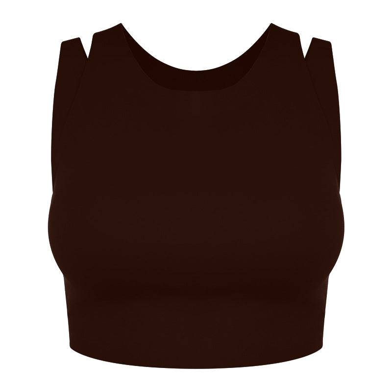 Dame Sporty High-Performance Crop-Top med åndbar tekstur Stilla