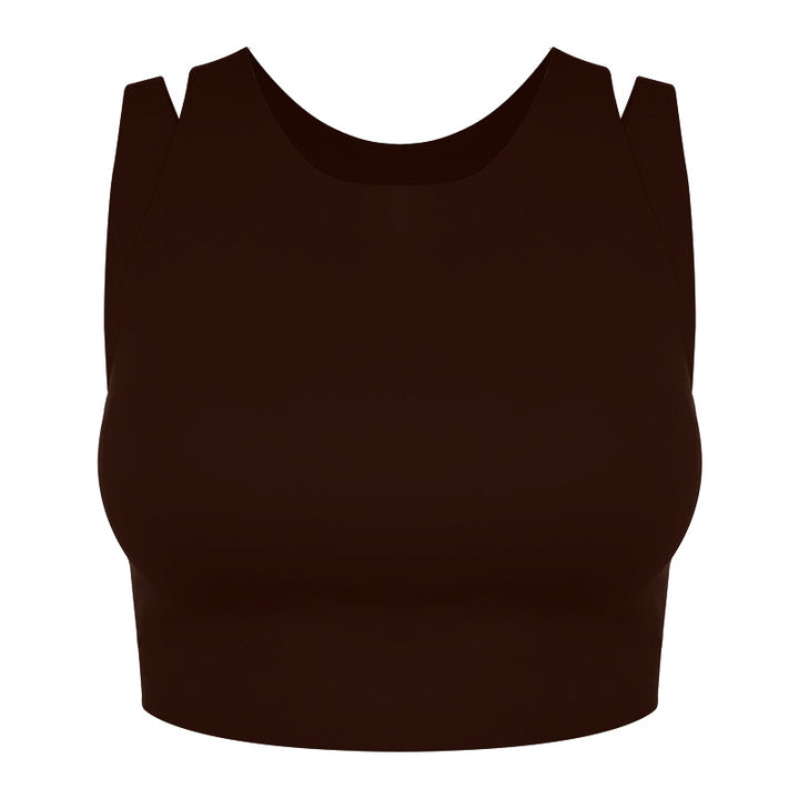 Dame Sporty High-Performance Crop-Top med åndbar tekstur Stilla