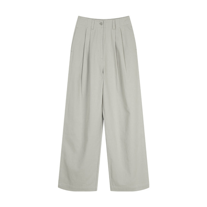 Damer bred Culotte-bukser med elegante folder og høj talje Stilla