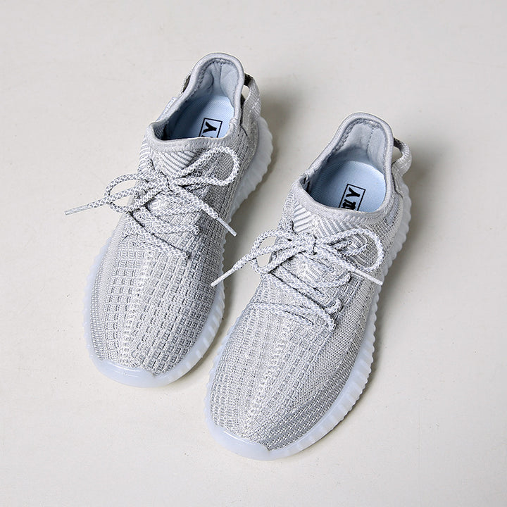 Dame Åndbare Fritids-sneakers med fleksibel sål og moderigtigt strikdesign Stilla