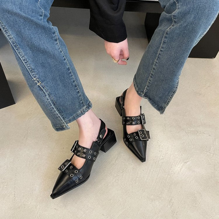 Femme Elegante Slingback hæl sko Stilla