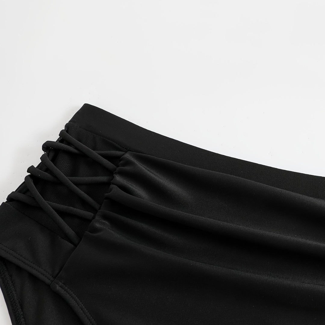 Dame High-Waist Bikini Bukser med stilfulde ruffle detaljer Skovae
