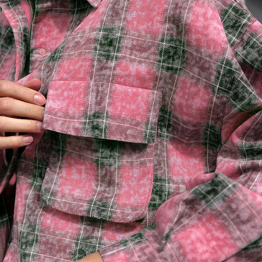 Dame ternet overshirt lavet af blød bomuldsblanding med praktiske lommer Stilla