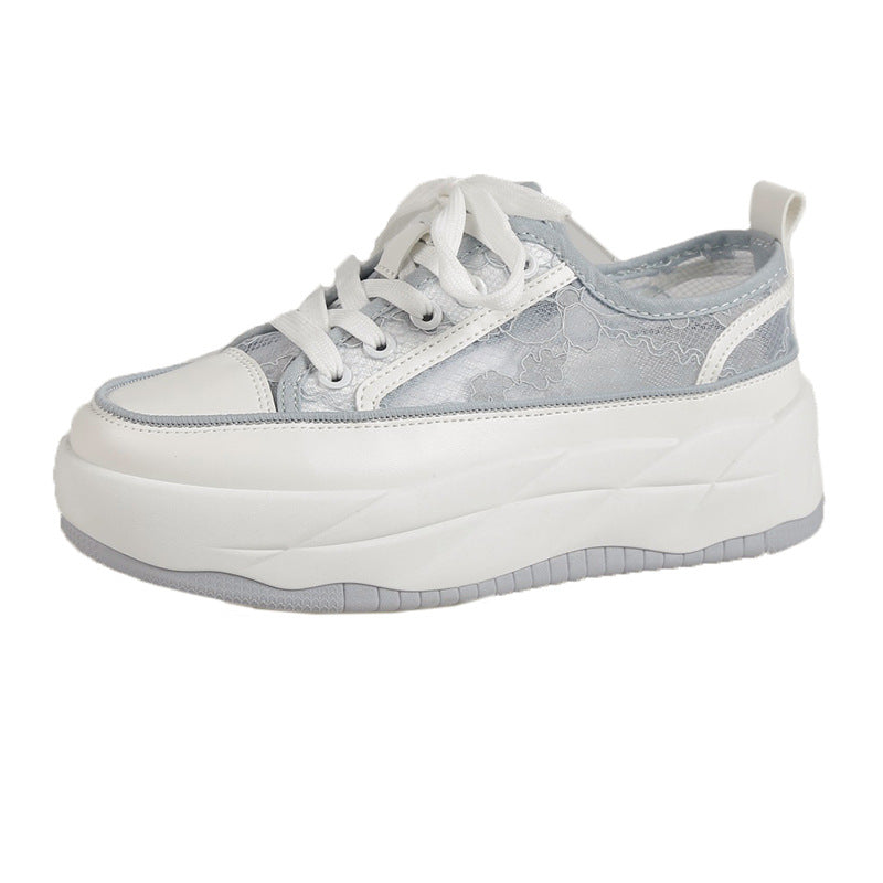 Dame Plateausneakers med gennemsigtigt netdesign Stilla