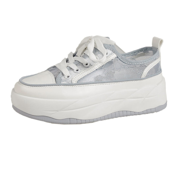 Dame Plateausneakers med gennemsigtigt netdesign Stilla