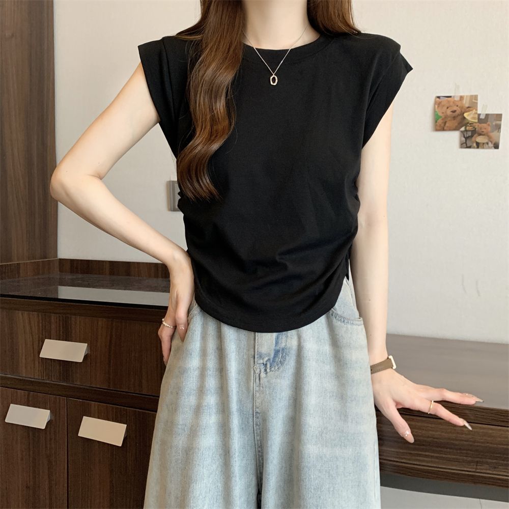 Femme Relaxed Fit Kap ærme T-shirt Stilla