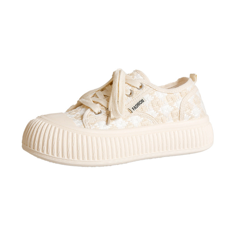 Dame Mode Plateau-Sneakers i klassisk ternet mønster Stilla