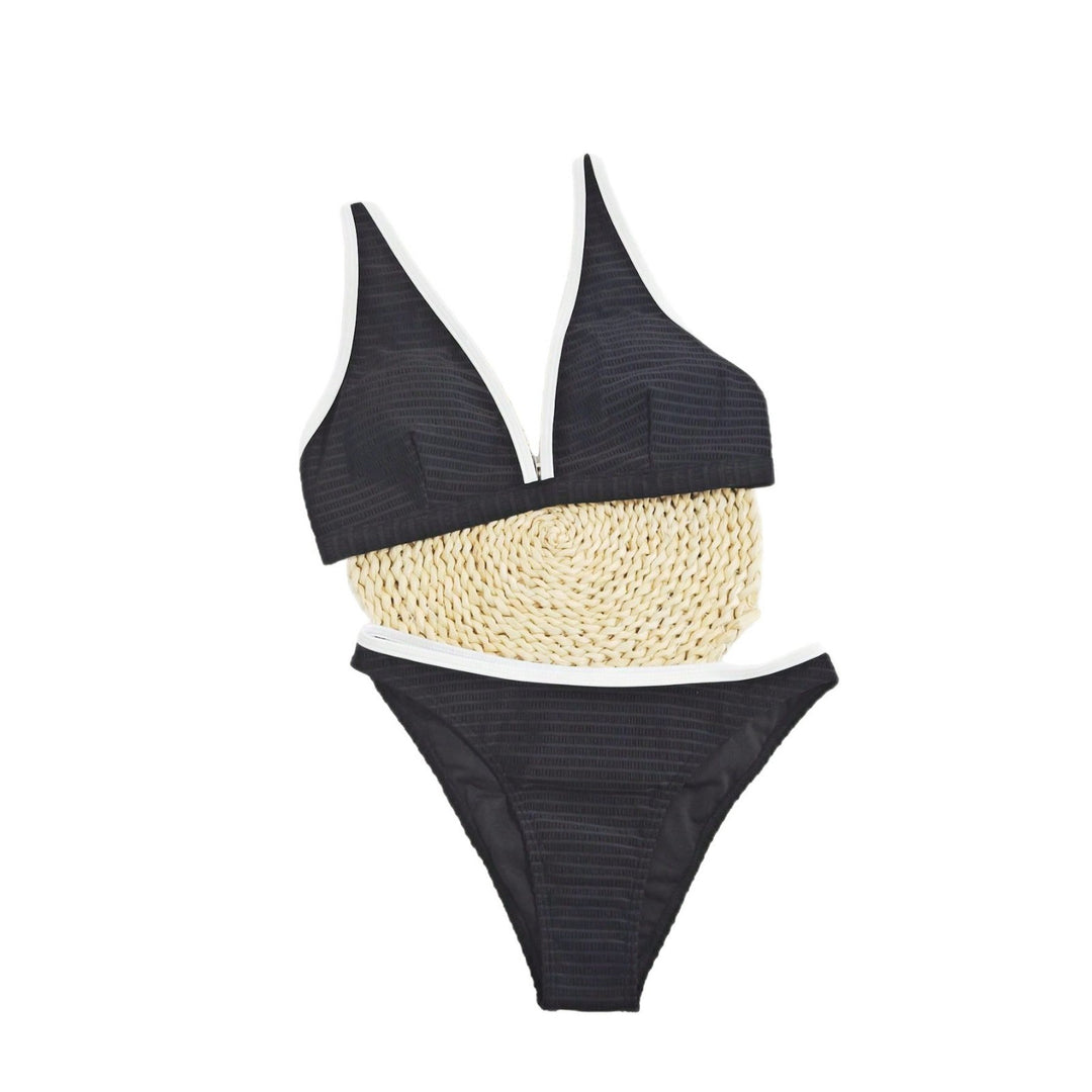Moderne dame deep V-udskæring bikini sæt Stilla