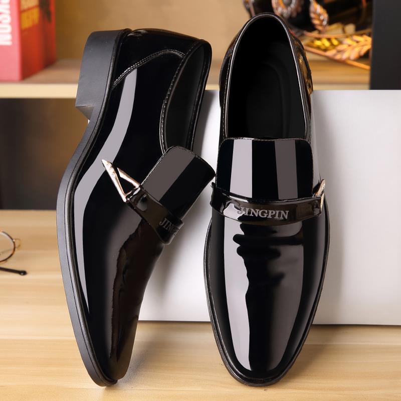 Herre Elegant Patenteret Læder Slipper Stilla
