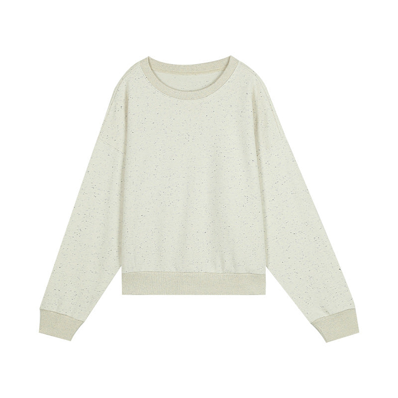 Damer afslappet sweatshirt med fin struktur og blødt indvendigt foer Stilla