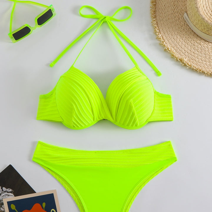 Damer Push-Up Bikini med raffineret ribdesign Stilla