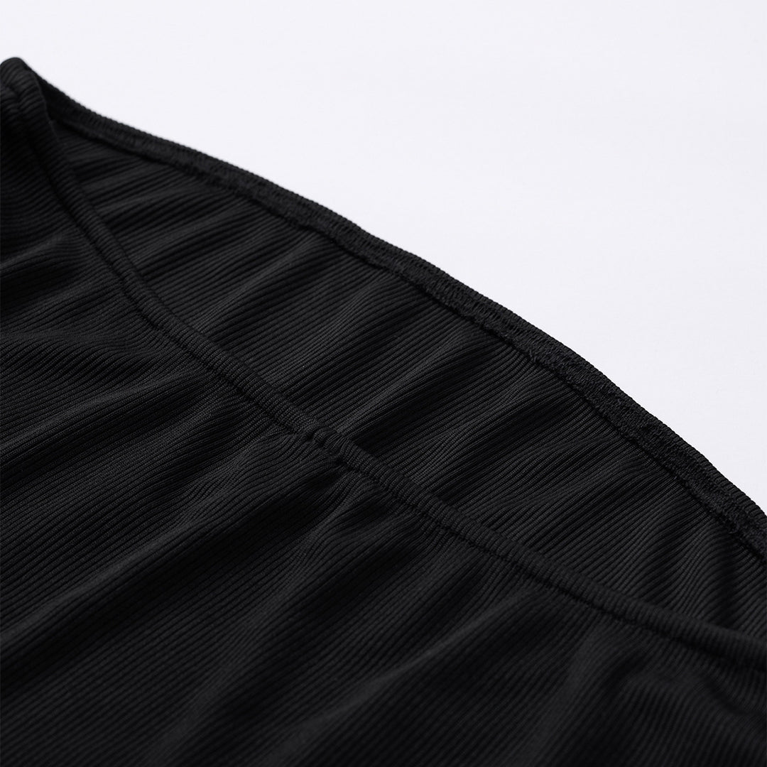 Dame figursyet strop-jumpsuit i ribmønster Stilla
