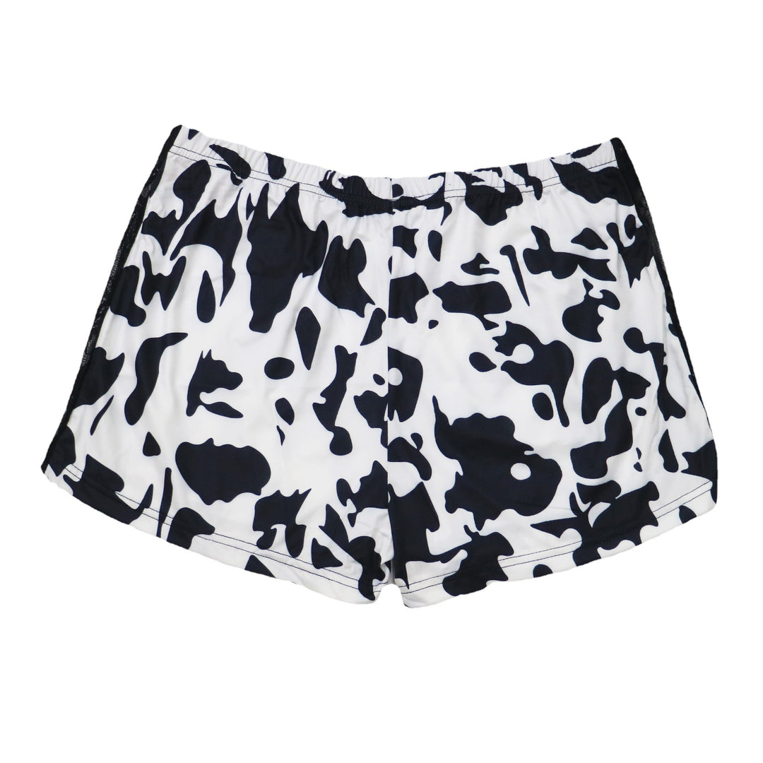 Dame afslappet cropped T-shirt med sky mønster Skovae