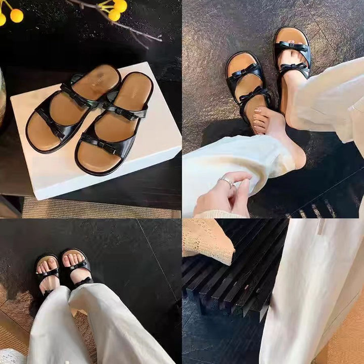 Dame komfortable badesandaler med fashionable stropper og elegant spænde design Stilla