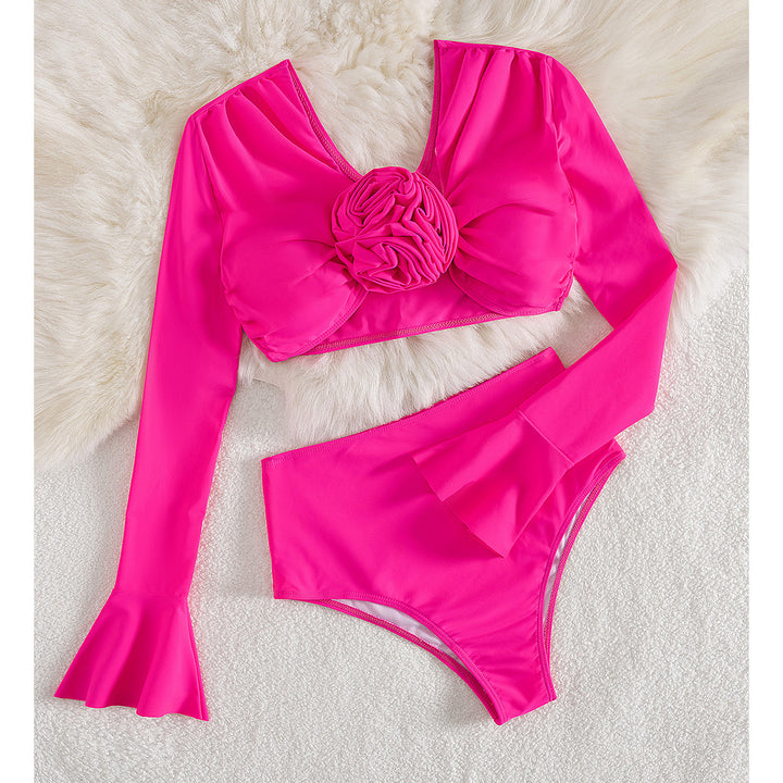 Dame bikini-sæt med innovativ overdel og elegante lange ærmer Stilla