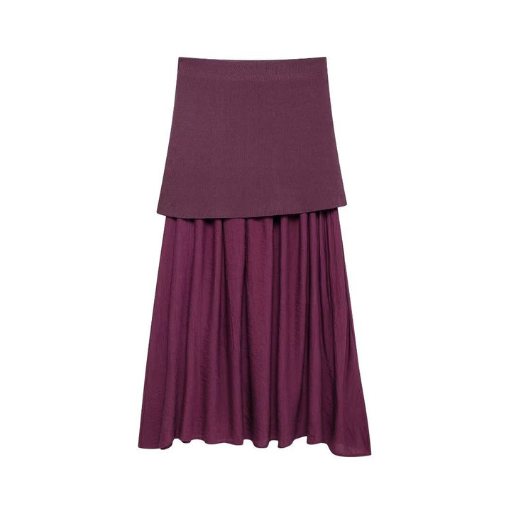 Femme Lagdelt Foldsmaxikilt Stilla