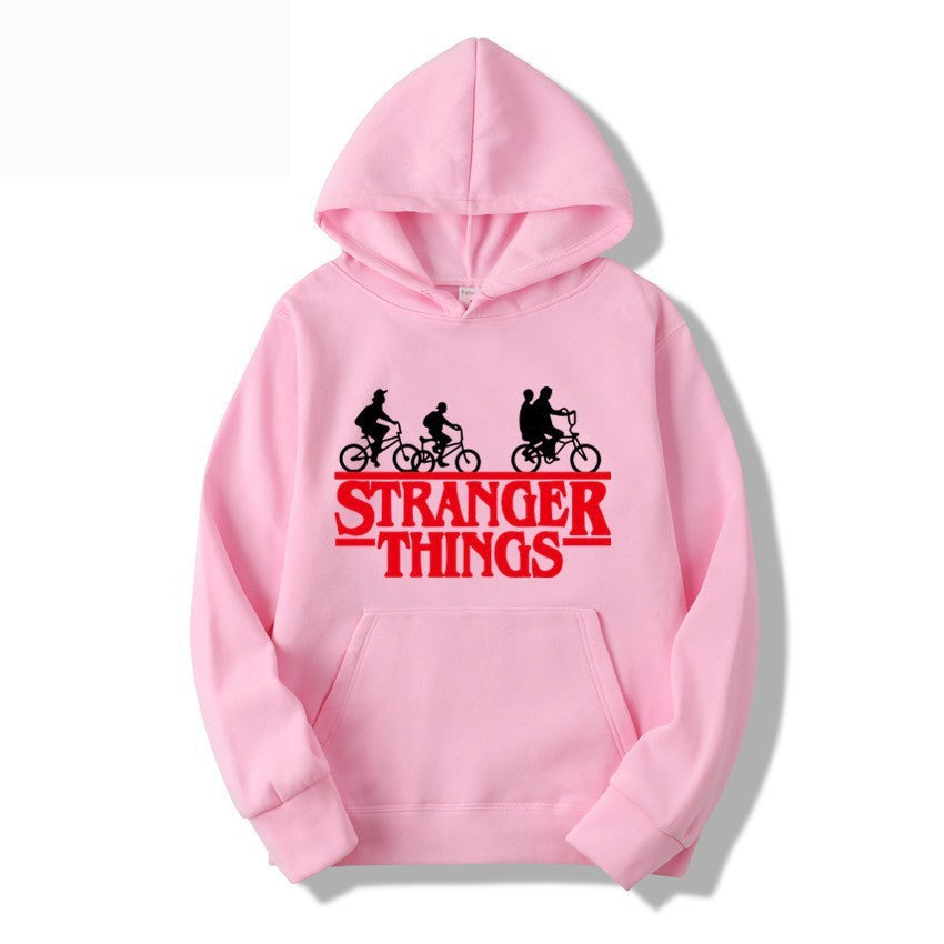 Kvinders hætte sweatshirt med kreativ Stranger Things design Skovae