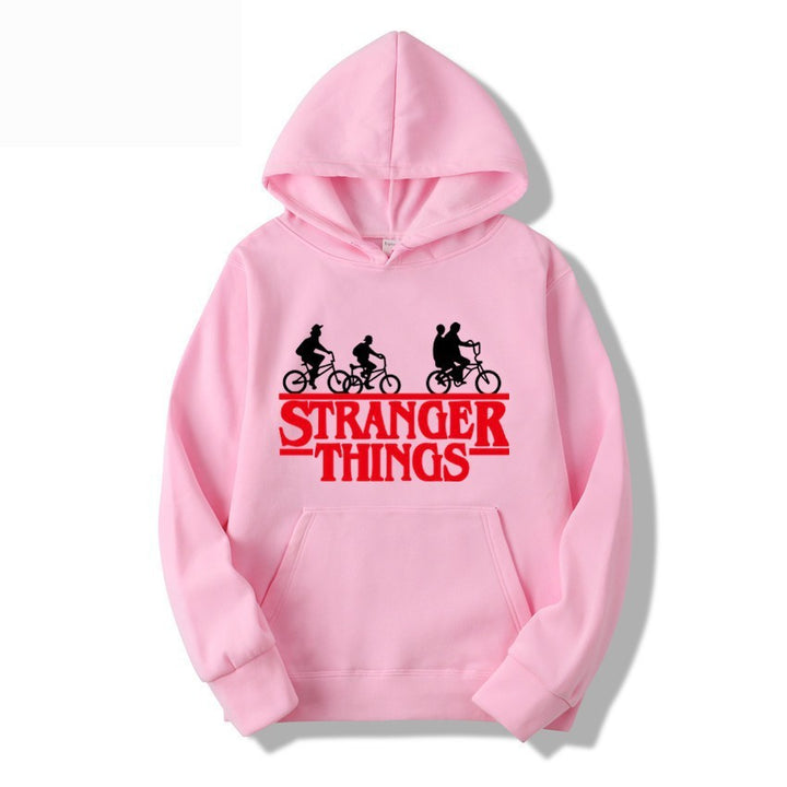 Kvinders hætte sweatshirt med kreativ Stranger Things design Skovae