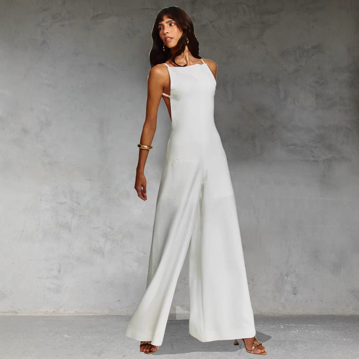Damer Elegant Jumpsuit med bred ben og smalt overdel Stiila