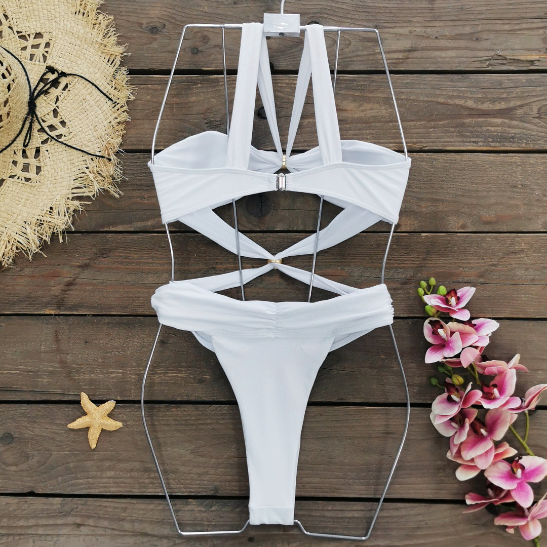 Dame Bikini-sæt med innovativt bære-system og moderne cut-out-design Stilla