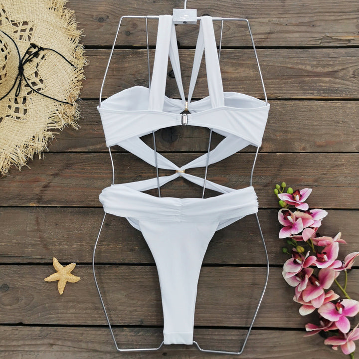 Dame Bikini-sæt med innovativt bære-system og moderne cut-out-design Stilla