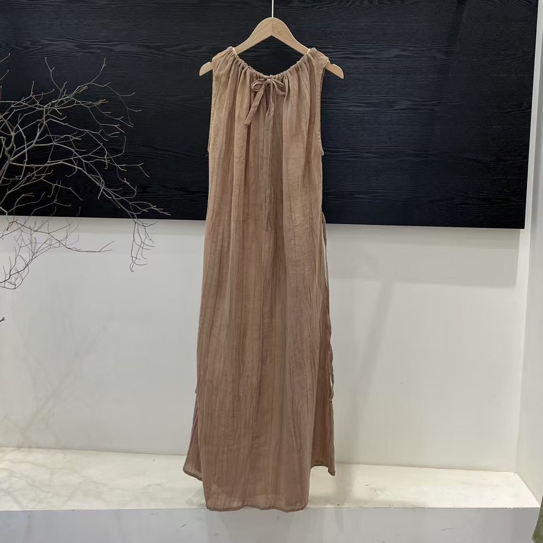 Damer Elegant Maxikjole med Sløjfe-Detalje Stilla