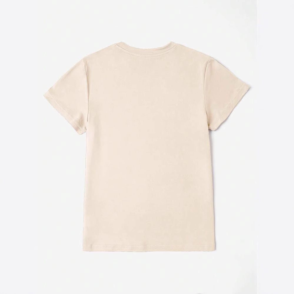 Dame T-shirt med kreativt leopardmotiv Stilla