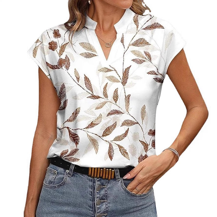 Damebluse med blomstermønster Stilla