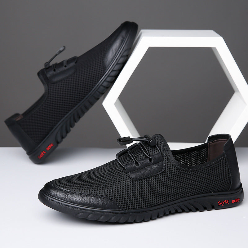 Herrer Åndbare Fritids-Sneakers med fleksibelt netdesign og skridsikker sål Stilla