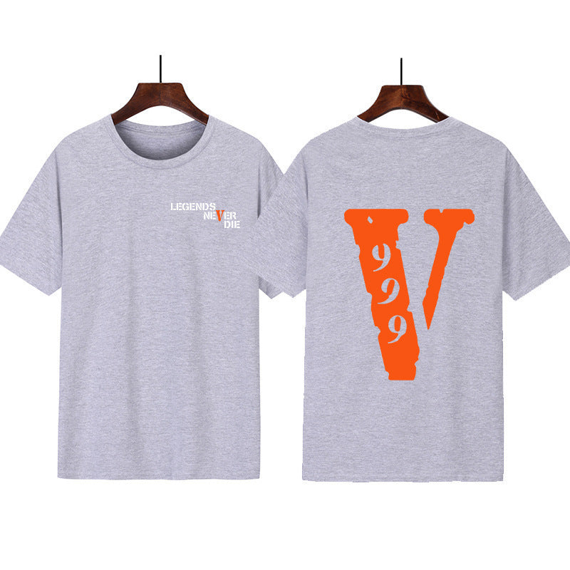 Kvinders grafisk t-shirt med original skrift og kreativt design Skovae