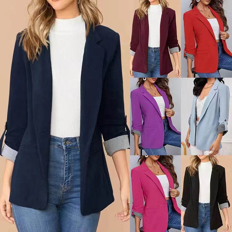 Dame elegant business-blazer med moderne snit Stilla