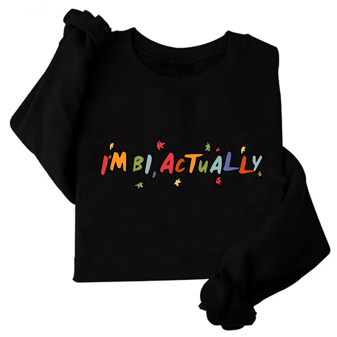 Kvinders sweater med kreativt print og afslappet snit Stilla