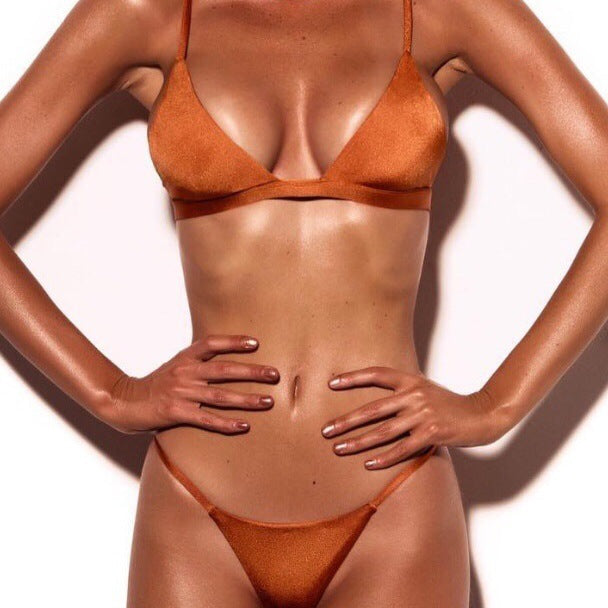 Dame Minimalistisk Triangel-Bikini Skovae