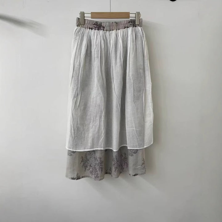 Dame Floral Print Relaxed Culotte Bukser Stilla