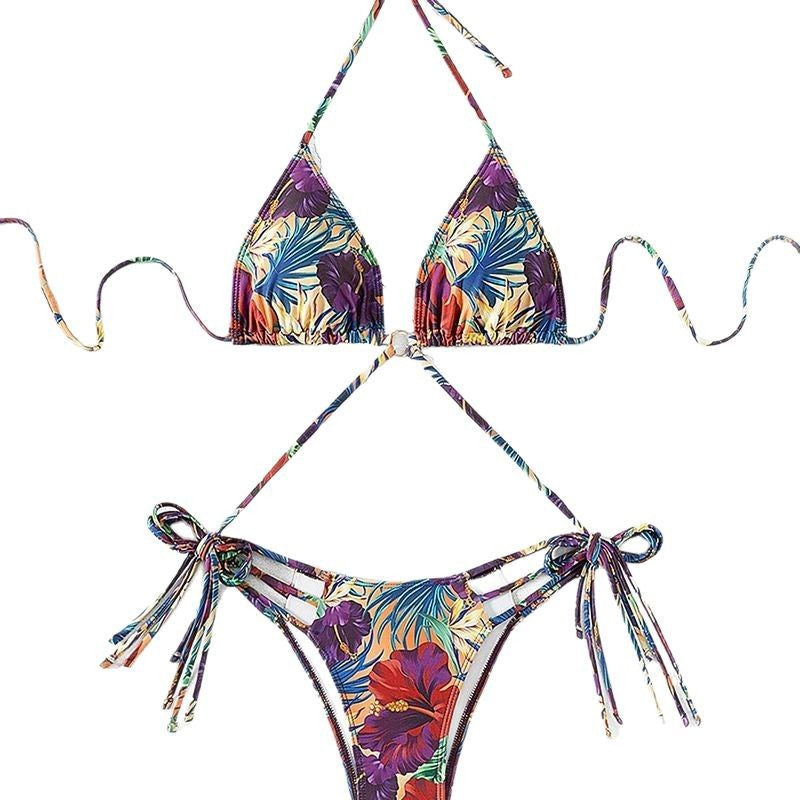 Dame bikini-sæt med floralt design Stilla
