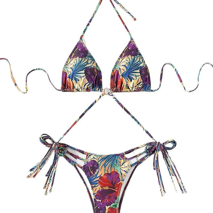 Dame bikini-sæt med floralt design Stilla