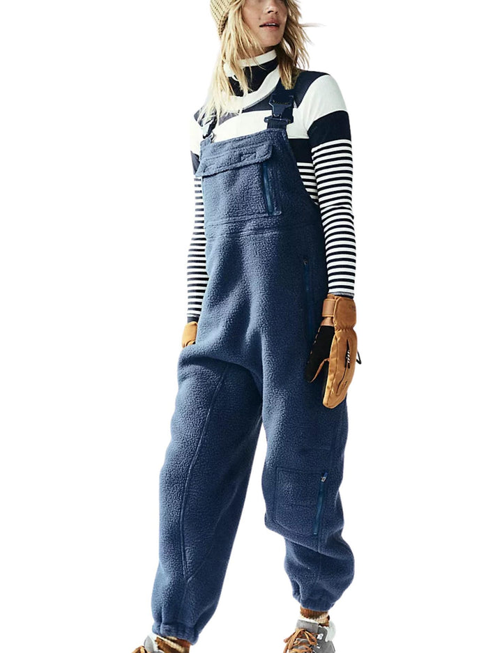 Kvindernes fleece overalls med praktiske lommer og blød inderside Stilla