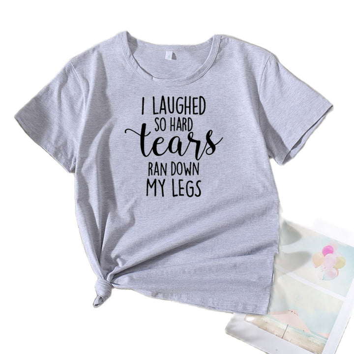 Dame Relaxed Fit Grafik Humor T-shirt Stilla