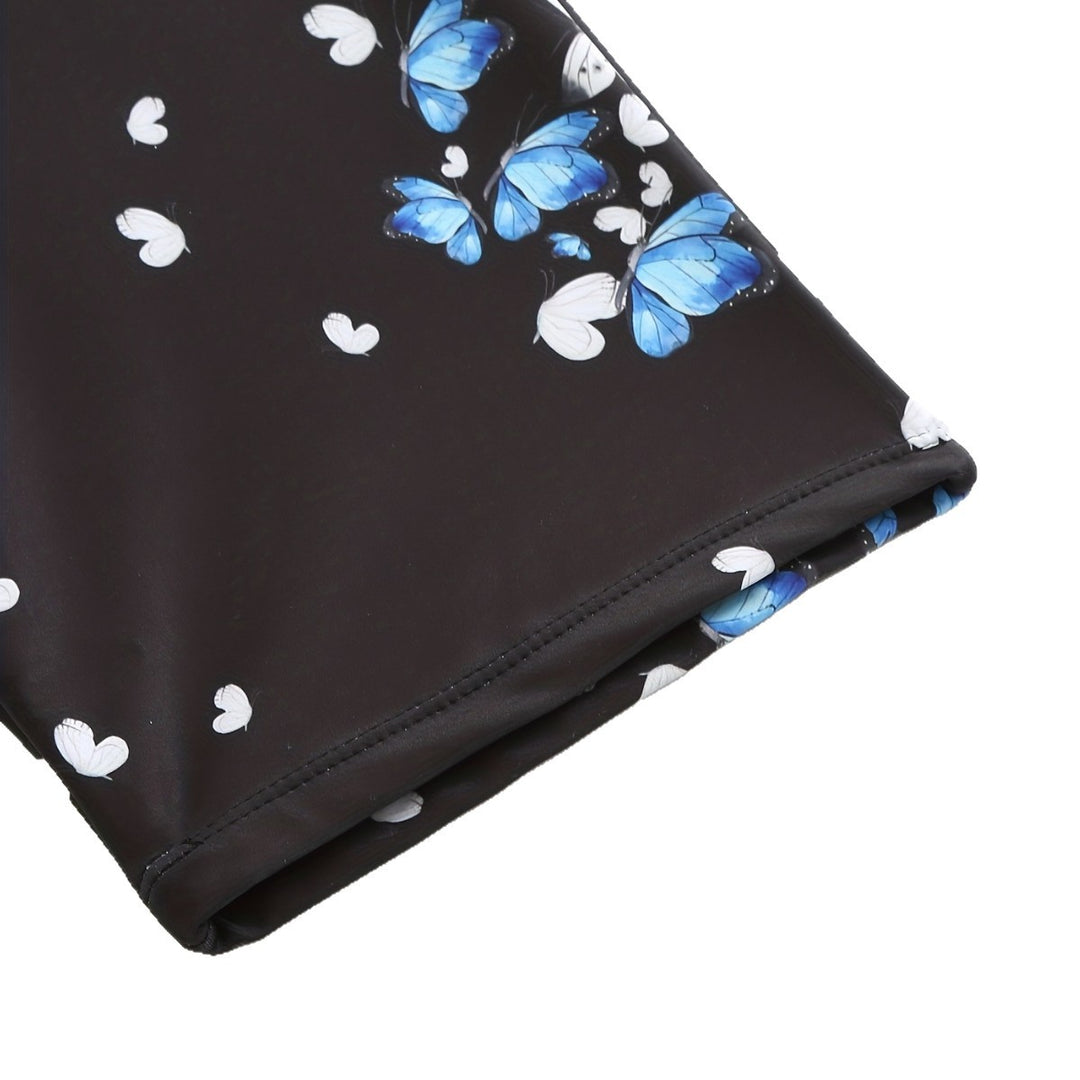 Dame sporty badeshorts med blomsterdesign Skovae