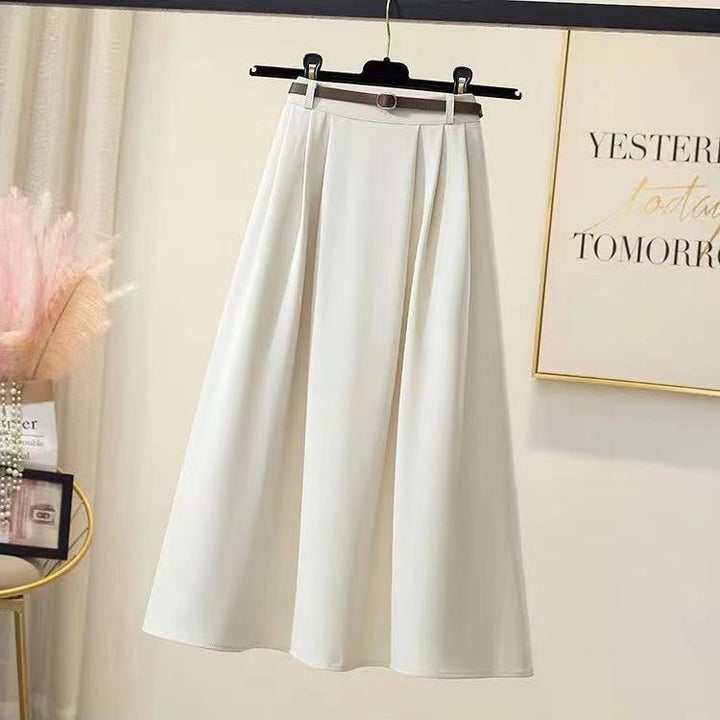 Kvindernes maxi nederdel med elegant taljebælte Stilla