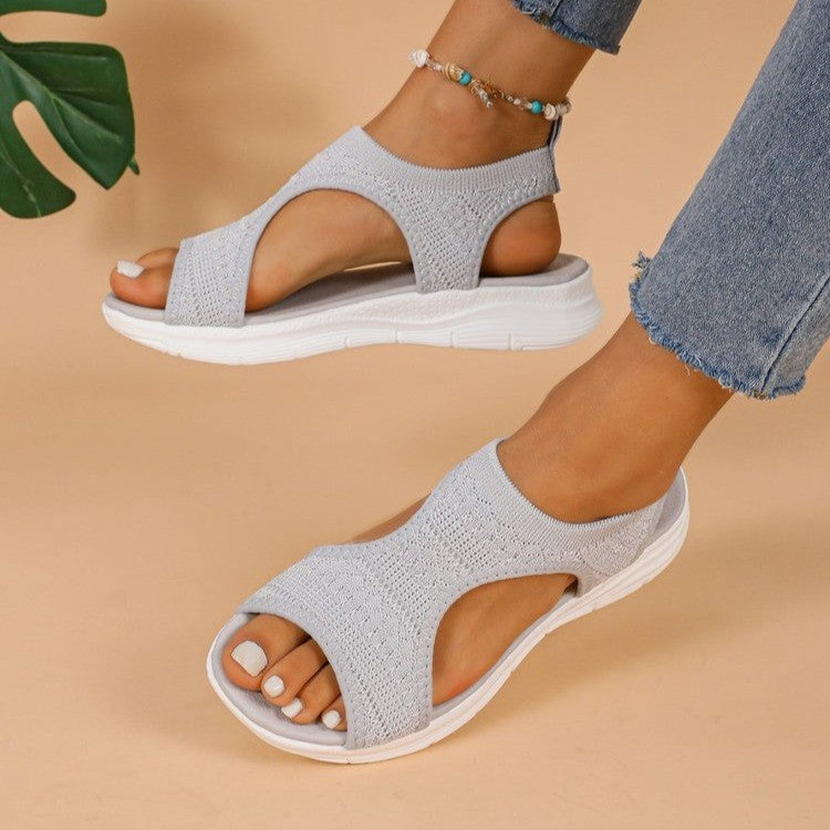 Dame sporty sandaler med åndbart overmateriale og polstret sål Stilla