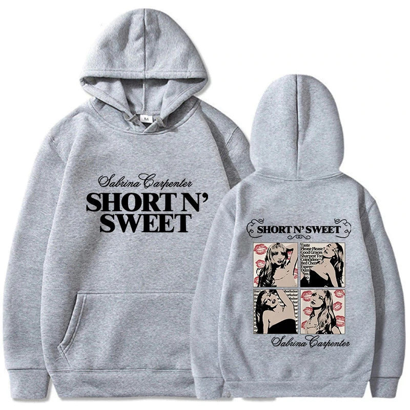 Kvinders hoodie med kreativt tegneserie design og afslappet snit Stilla