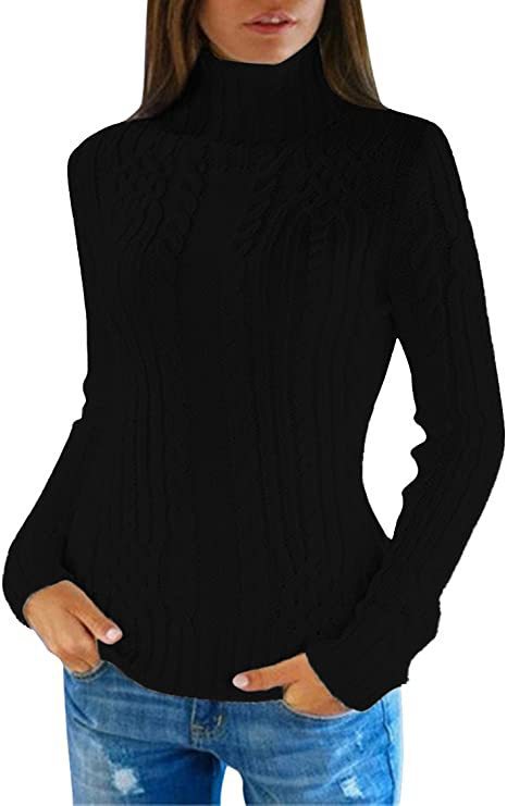 Dame sweater med ståkrave og struktureret strikdesign Stilla