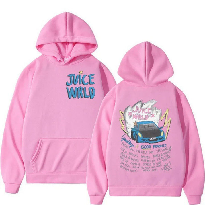Kvinders hoodie med kreativ grafisk design og komfortabel pasform Skovae