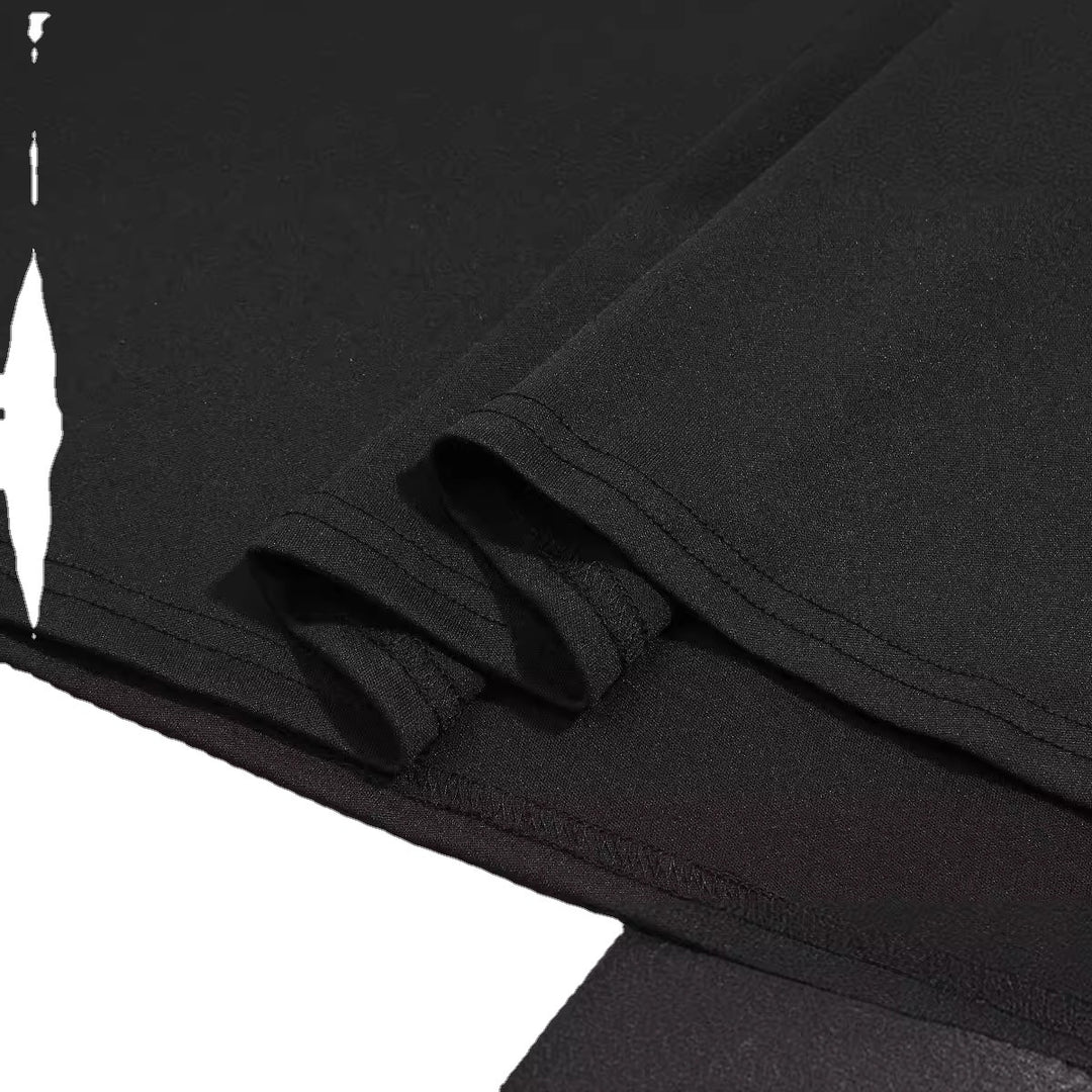 Dame wrapkjole med transparente lange ærmer Stilla
