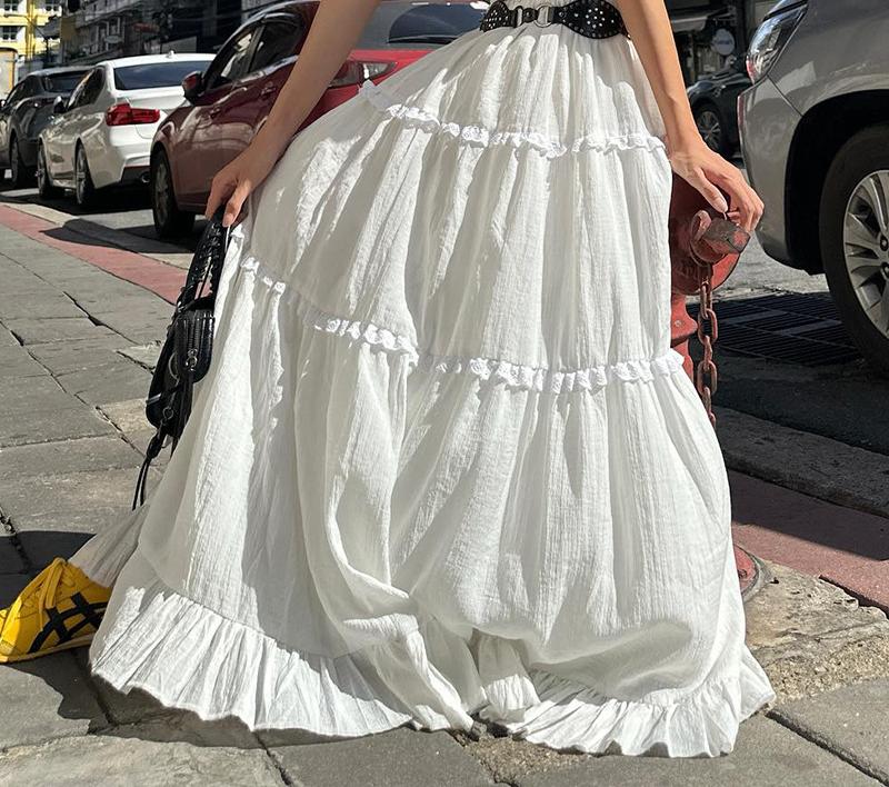 Dame Bandeau-top med raffineret flæse-design Stilla